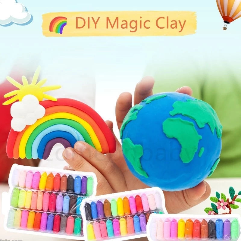 24 pcs. Air Dry Clay with Magic Clay Tools for Kids